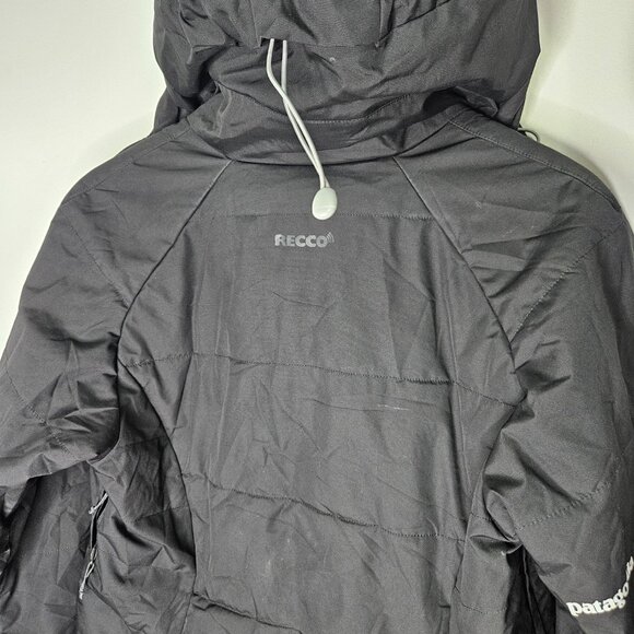 Patagonia Women's Recco Insulated Ski Jacket Sz M Black Snow Winter Sports - Picture 12 of 15